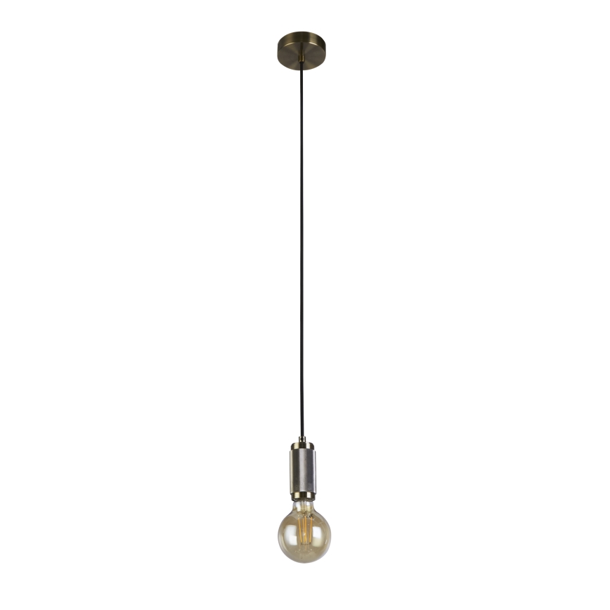 Searchlight - Lampada a sospensione con cavo di sospensione 1xE27/60W/230V in ottone