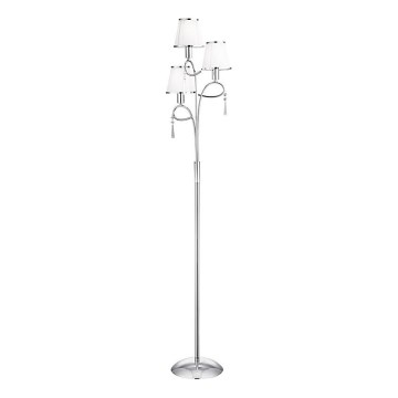 Searchlight - Lampada con piedistallo SIMPLICITY 3xE14/60W/230V cromo lucido