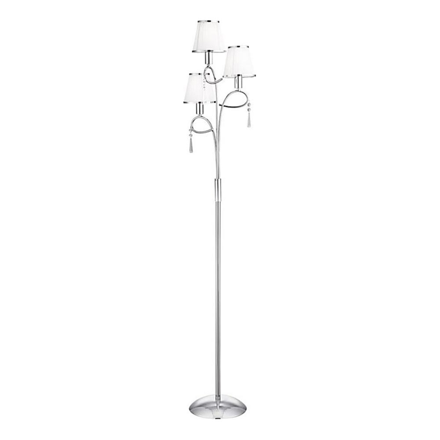Searchlight - Lampada con piedistallo SIMPLICITY 3xE14/60W/230V cromo lucido