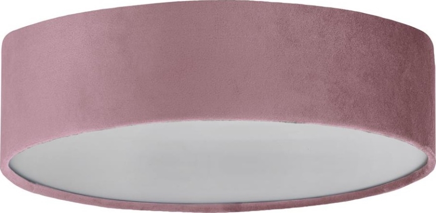 Searchlight  - Lampada da soffitto DRUM 3xE27/60W/230V Rosa