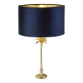 Searchlight - Lampada da tavolo PALM 1xE27/10W/230V blu/oro