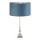 Searchlight - Lampada da tavolo WHITBY 1xE27/10W/230V blu/cromo lucido