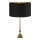 Searchlight - Lampada da tavolo WHITBY 1xE27/10W/230V nero/oro