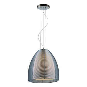 Searchlight - Lampadario a sospensione con filo 1xE27/60W/230V diametro 30 cm cromo lucido
