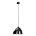 Searchlight  - Lampadario a sospensione con filo 1xE27/60W/230V nero