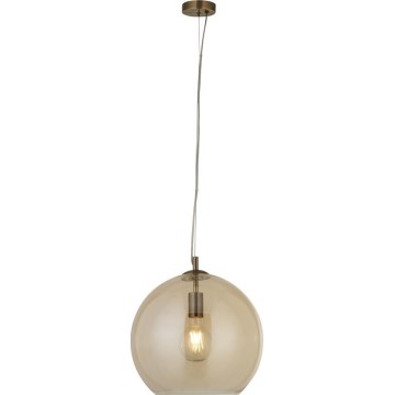 Searchlight - Lampadario a sospensione con filo BALLS 1xE27/60W/230V ottone