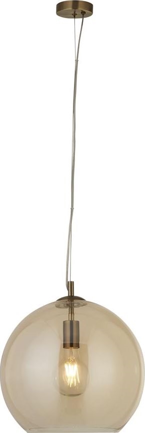 Searchlight - Lampadario a sospensione con filo BALLS 1xE27/60W/230V ottone