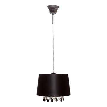 Searchlight - Lampadario a sospensione con filo LILA 1xE27/60W/230V nero