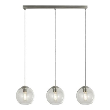 Searchlight - Lampadario a sospensione con filo PENDANT 3xE27/40W/230V cromo opaco