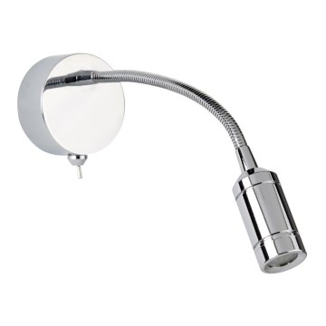 Searchlight - LED Flessibile piccola lampada ADJU LED/1W/230V cromo lucido