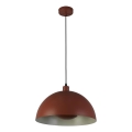 Searchlight - MARS lampada a sospensione con cavo 1xE27/60W/230V Ø 25 cm rosso mattone