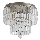 Searchlight - Plafoniera da bagno EMPIRE 4xE14/60W/230V IP44