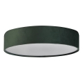 Searchlight - Plafoniera DRUM 3xE27/60W/230V verde