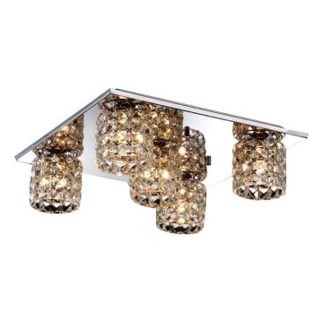 Searchlight - Plafonnier 5xG9/40W/230V chrome brillant