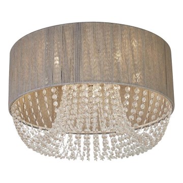 Searchlight - Plafonnier BELLANO 5xG9/7W/230V Ø 50 cm gris