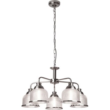 Searchlight - Suspension chaîne BISTRO 5xE27/60W/230V chrome brillant