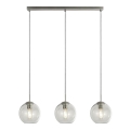 Searchlight - Suspension filaire PENDANT 3xE27/40W/230V chrome mat