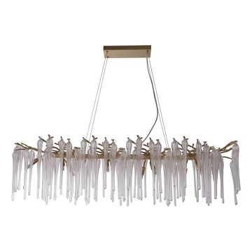 Searchlight - Suspension sur câble HERITAGE 10xG9/33W/230V