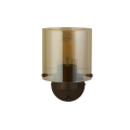 Searchlight - SWEDEN Lampada da parete 1xE27/60W/230V Marrone/Affumicato