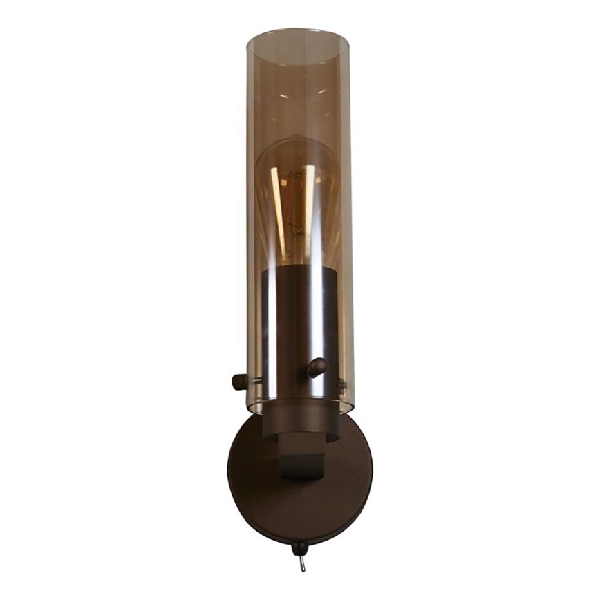 Searchlight - Wandleuchte SWEDEN 1xE27/60W/230V Braun/Rauchfarben