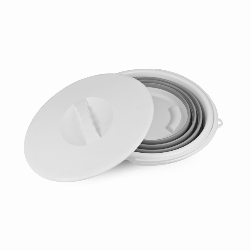 Seau pliable avec couvercle 10 l