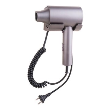 Sèche-cheveux avec support 16x22,3 cm marron