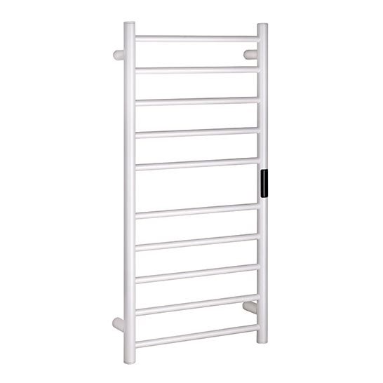 Sèche-serviettes électrique 45 x 96 cm 130 W inox/blanc