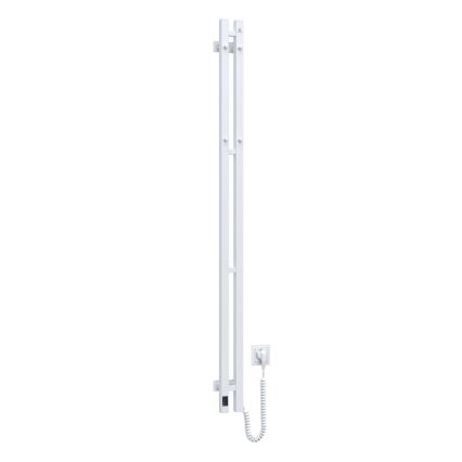 Sèche-serviettes électrique SILOUETTE avec thermostat 200W/230V 150,6 cm IP44, blanc, à raccordement droit