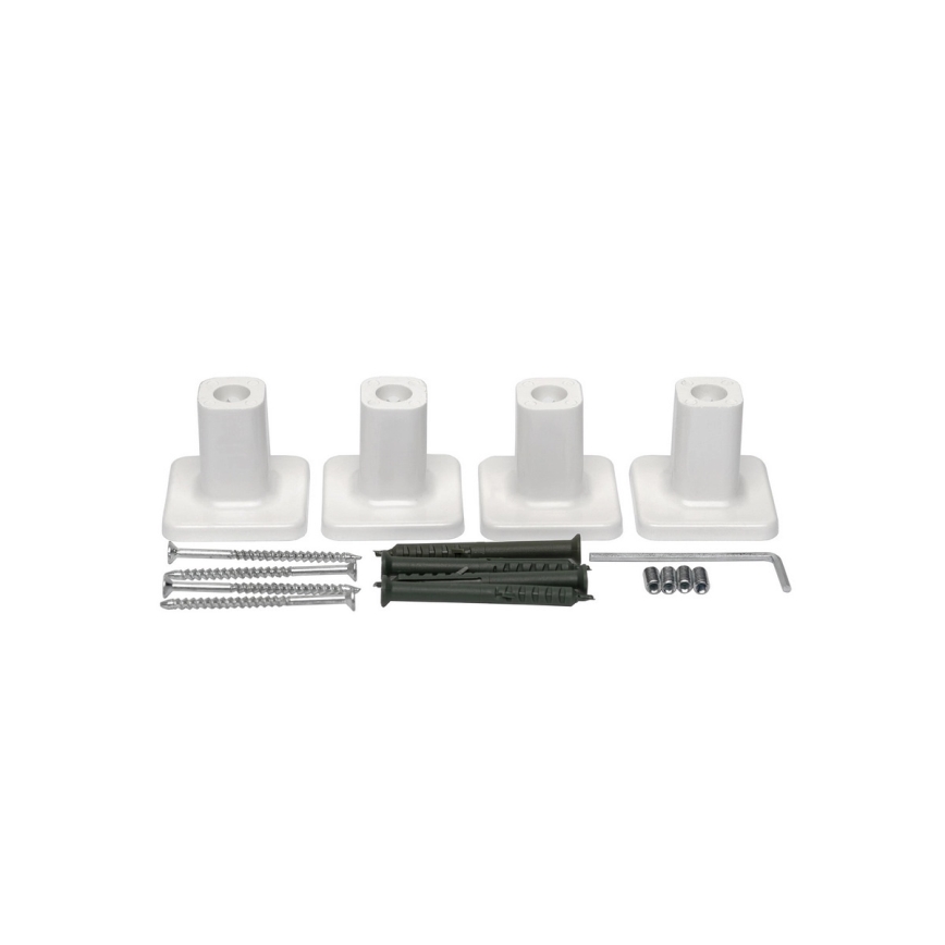 Sèche-serviettes électrique SILOUETTE avec thermostat 200W/230V 150,6 cm IP44, blanc, à raccordement droit