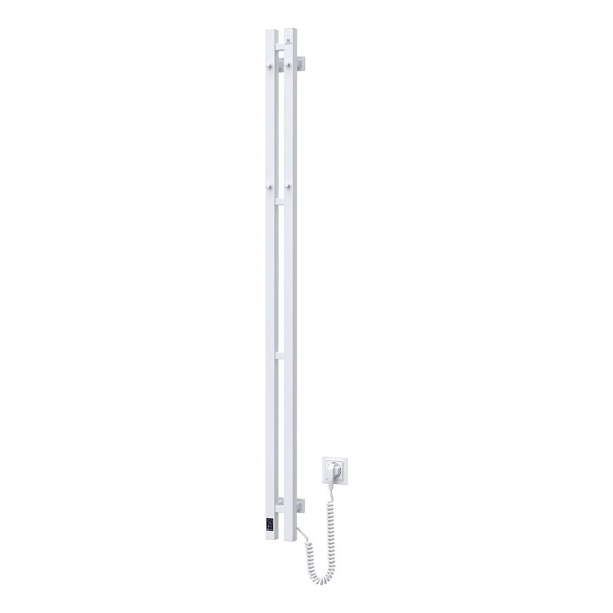 Sèche-serviettes électrique SILOUETTE avec thermostat 200W/230V 150,6 cm IP44, blanc, à raccordement droit