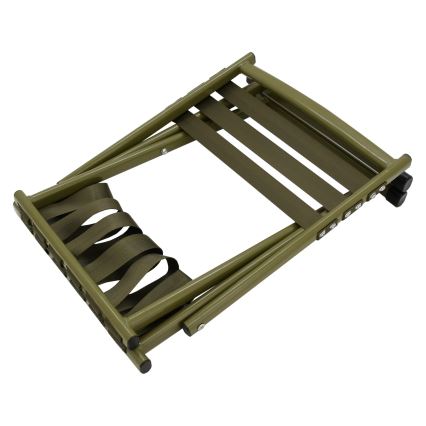 Sedia da campeggio pieghevole con schienale verde