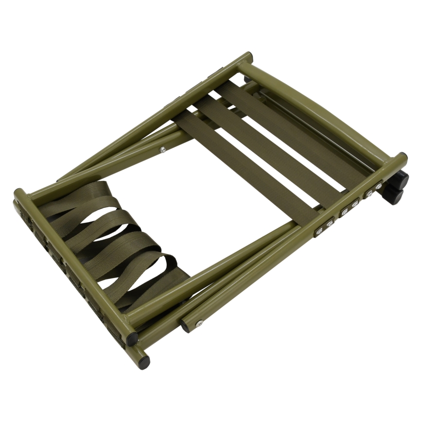 Sedia da campeggio pieghevole con schienale verde