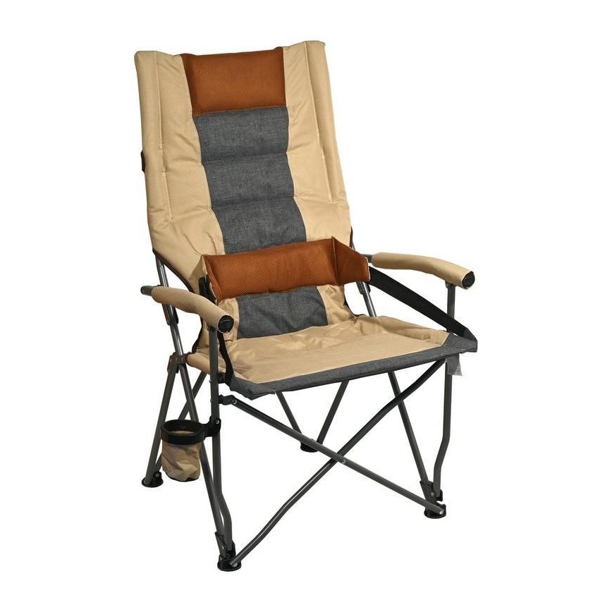 Sedia da campeggio pieghevole marrone