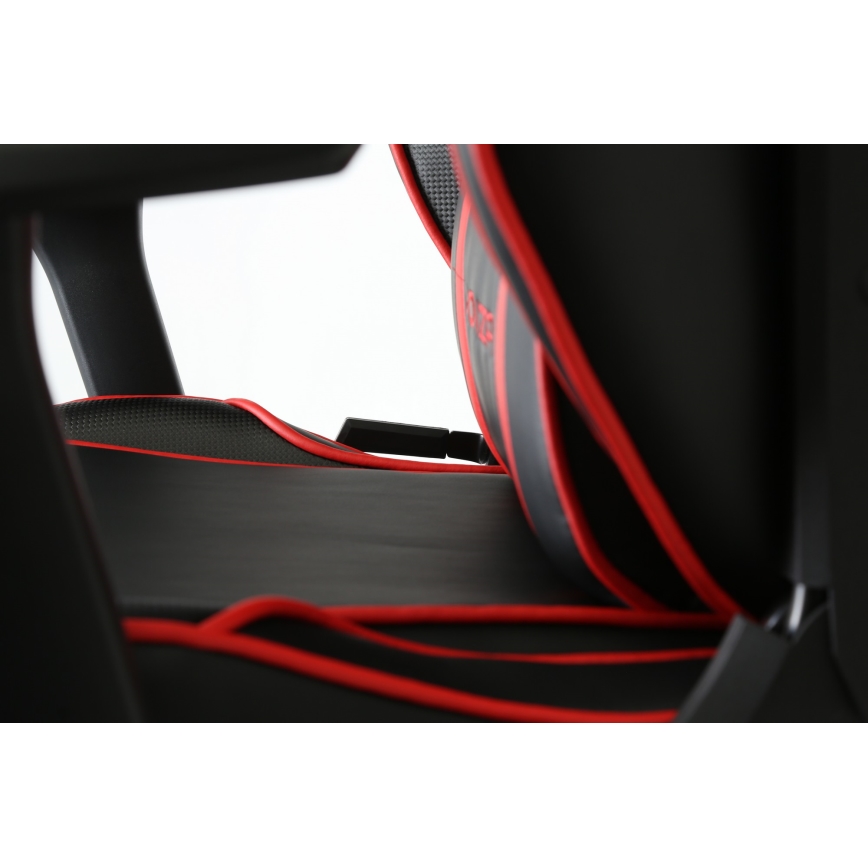 Sedia da gioco VARR Monza nero/rosso