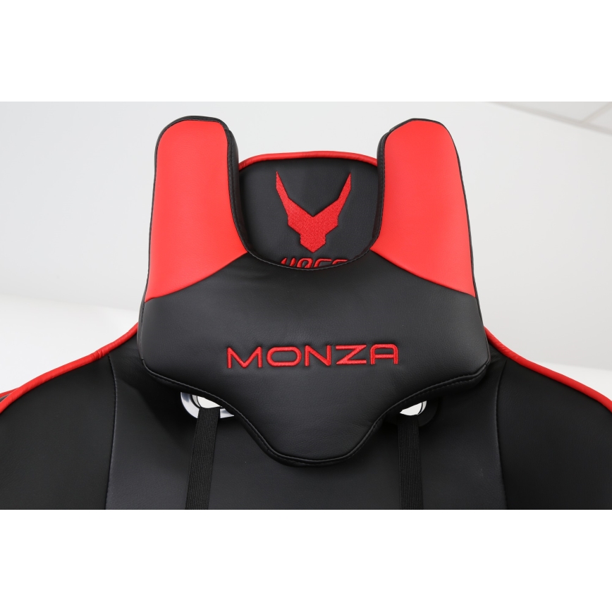 Sedia da gioco VARR Monza nero/rosso
