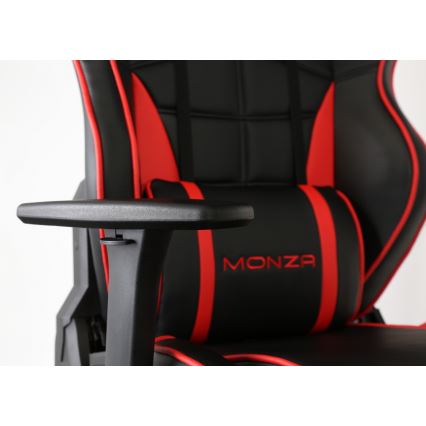 Sedia da gioco VARR Monza nero/rosso