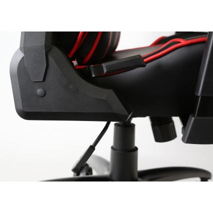 Sedia da gioco VARR Monza nero/rosso