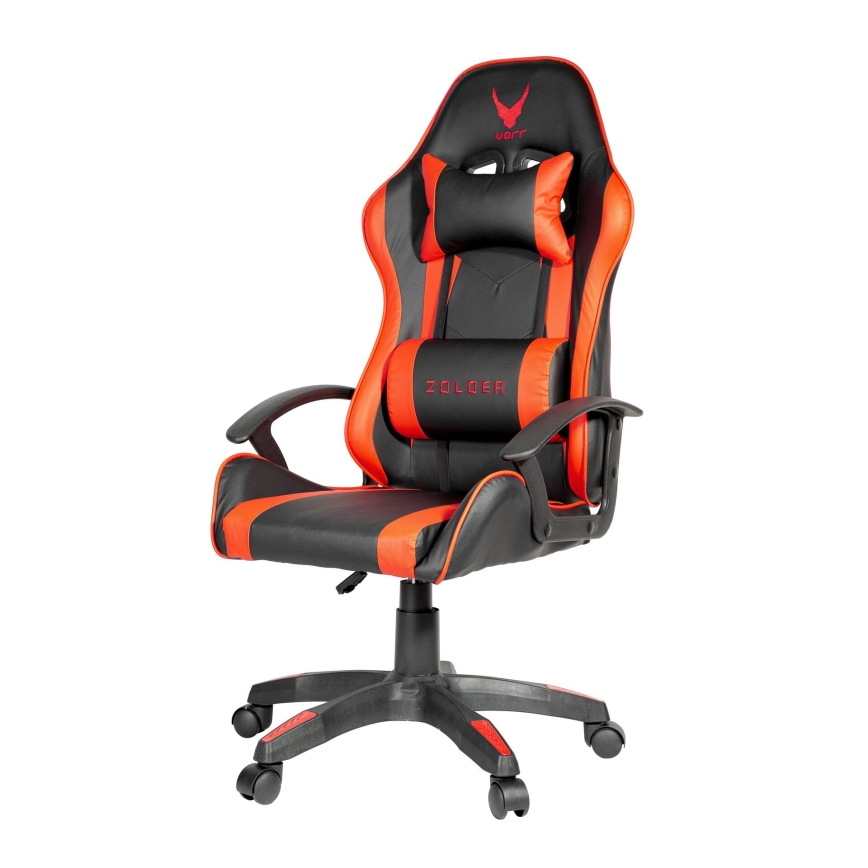 Sedia da gioco VARR Zolder nero/rosso