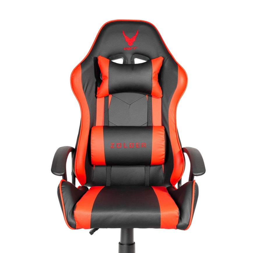 Sedia da gioco VARR Zolder nero/rosso