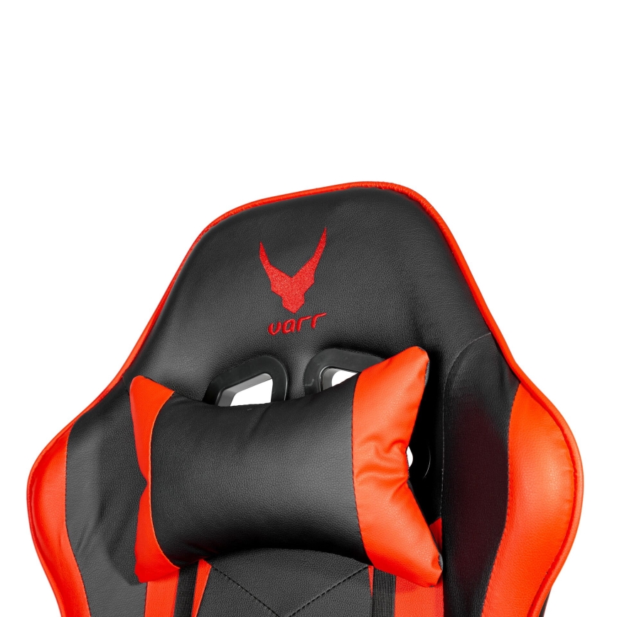 Sedia da gioco VARR Zolder nero/rosso