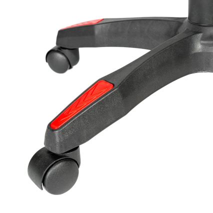 Sedia da gioco VARR Zolder nero/rosso