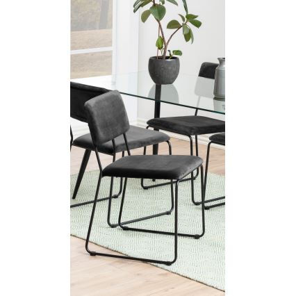 Sedia da pranzo COLE 1 pz grigio scuro