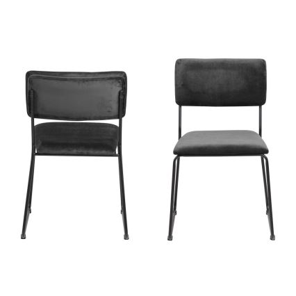 Sedia da pranzo COLE 1 pz grigio scuro
