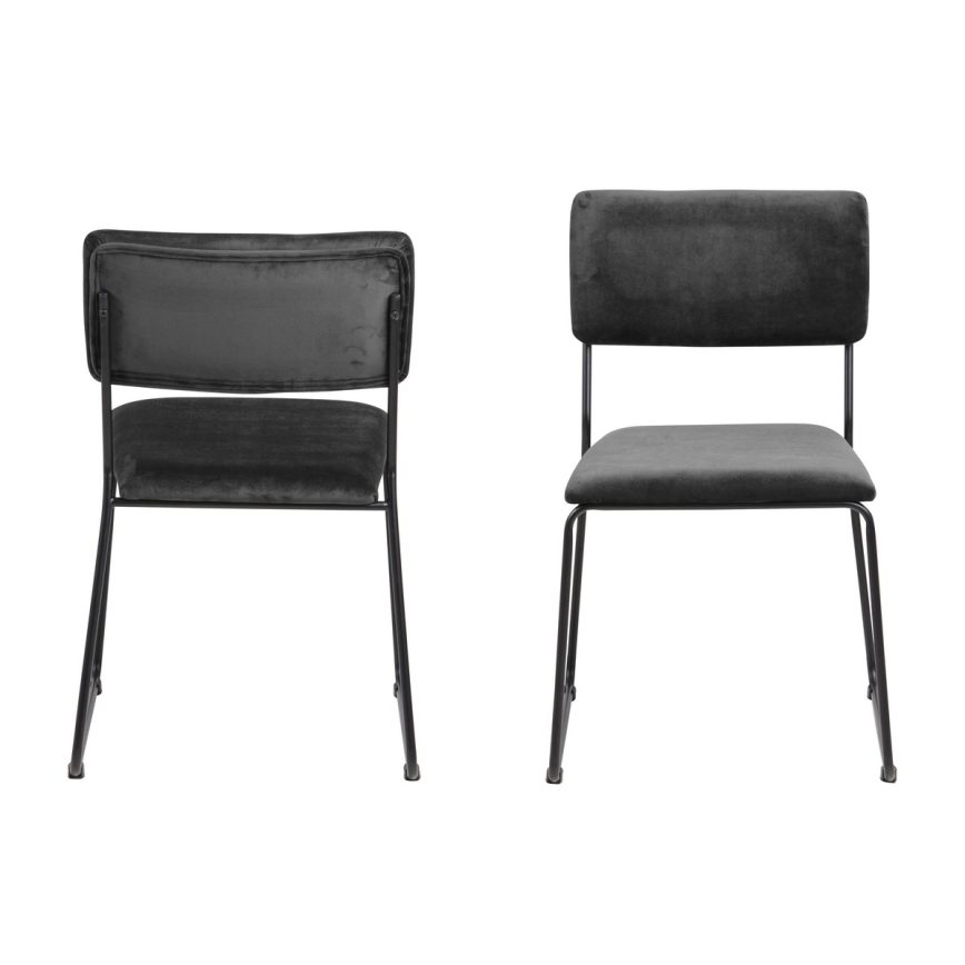 Sedia da pranzo COLE 1 pz grigio scuro