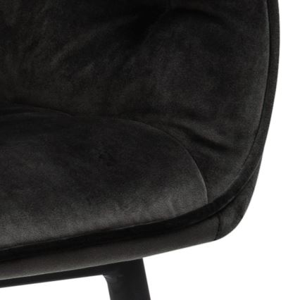 Sedia da pranzo con braccioli AYLIN 1 pz nero