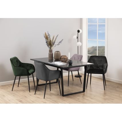 Sedia da pranzo con braccioli AYLIN 1 pz rosa