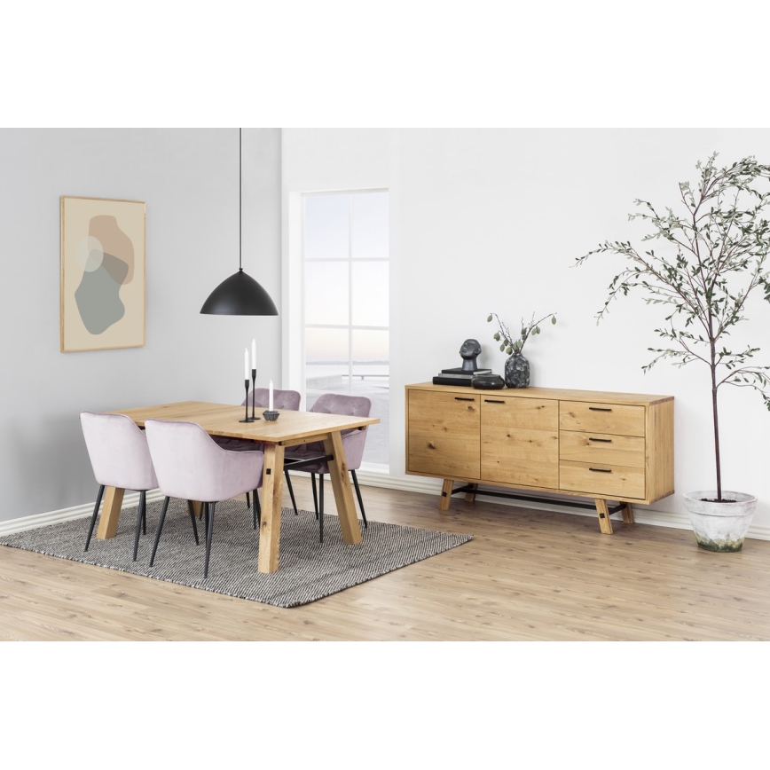Sedia da pranzo con braccioli AYLIN 1 pz rosa