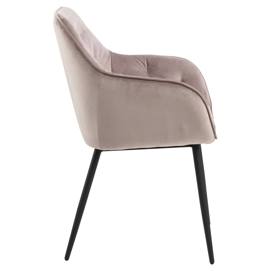 Sedia da pranzo con braccioli AYLIN 1 pz rosa