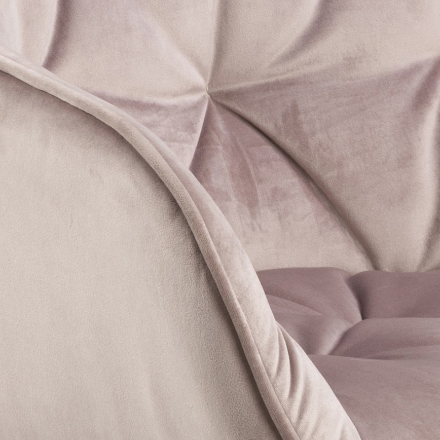 Sedia da pranzo con braccioli AYLIN 1 pz rosa