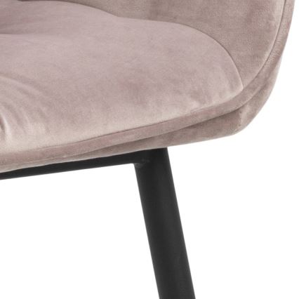 Sedia da pranzo con braccioli AYLIN 1 pz rosa